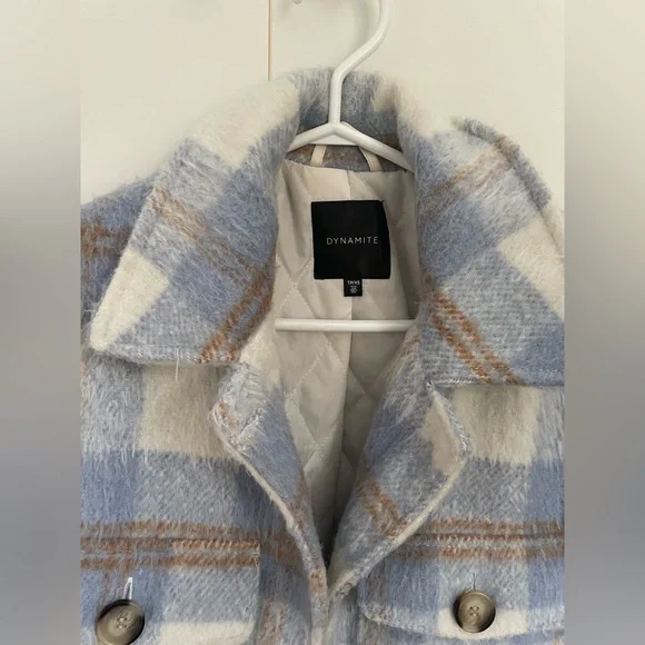 Dynamite Plaid Shacket - Picture 2 of 6